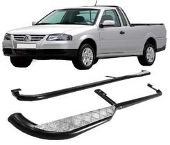 Estribo Saveiro 1998 A 2009 C/chapa De Alumínio Estribo Saveiro 1998 A 2009 C/chapa De Alumínio