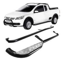 Estribo Saveiro 2010 A 2020 C/chapa De Alumínio Estribo Saveiro 2010 A 2020 C/chapa De Alumínio