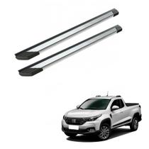 Estribo Strada 2021 2022 Cabine Dupla Alumínio Polido