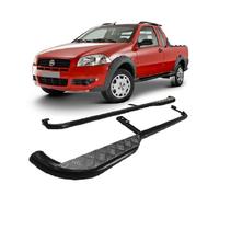 Estribo Strada Chapa Alumínio Preto