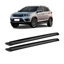 Estribo Tiggo 2 2019 em diante Preto Aluminio Slim Estribo Tiggo 2 2019 em diante Preto Aluminio Slim