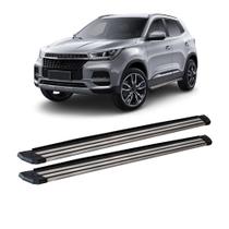 Estribo Tiggo 5X 2019 em diante Grafite Aluminio Slim Estribo Tiggo 5X 2019 em diante Grafite Aluminio Slim