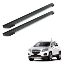 Estribo Tracker 2014 2015 2016 Aluminio Frente Polida Preto