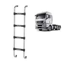 Estribo Traseiro Cabine MAN TGX 2016/2020 4 Degraus Cromada