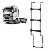 Estribo Traseiro Cabine para MAN TGX Longa 3 Degraus Cromado