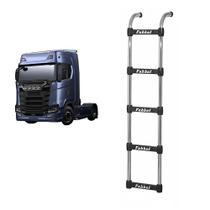 Estribo Traseiro Cabine Scania P/G 2020 NTG 5 Degrau Cromada