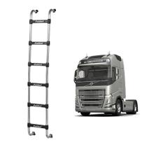 Estribo Traseiro Cabine Volvo FH/NH 6 Degrau 2035mm Cromada Estribo Traseiro Cabine Volvo FH/NH 6 Degrau 2035mm Cromada