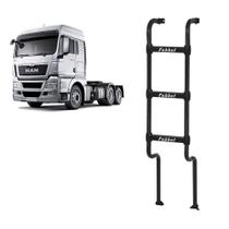 Estribo Traseiro p MAN TGX até 2015 3 Degraus - 1432mm Preto