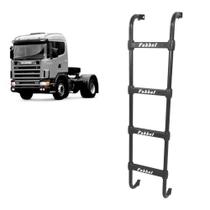 Estribo Traseiro p Scania 114/124 4 Degraus - 1460mm Preto Estribo Traseiro p Scania 114/124 4 Degraus - 1460mm Preto
