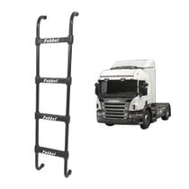 Estribo Traseiro p Scania P94/310 até 2018 - 4 Degraus Preto