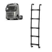 Estribo Traseiro p Volvo FH 2015 2016 2017 - 5 Degraus Preto