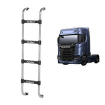 Estribo Traseiro para Cabine Scania R 2021 4 Degraus Cromado Estribo Traseiro para Cabine Scania R 2021 4 Degraus Cromado