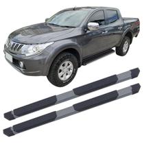 Estribo Triton Sport 2017 a 2023 Tubular Extreme Cinza