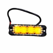 Estrobo Led Âmbar 12v Polícia Som Carro Moto Van Estrobo Led Âmbar 12v Polícia Som Carro Moto Van