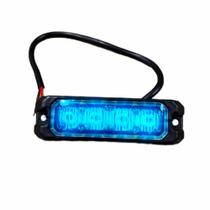 Estrobo Led Azul 12v Polícia Som Carro Moto Van Estrobo Led Azul 12v Polícia Som Carro Moto Van