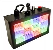 Estrobo Para Festa 12 Led'S Colorido Canhão Balada Luz