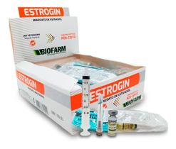 Estrogin Contraceptivo 2ml Anti Cio P/ Coito Indesejado Cadelas e Gatas - Biofarm