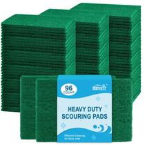 Estropajo Abrasivo HOMEXCEL de Alta Resistencia Verde, Paquete de 96 Unidades