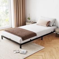 Estructura de Cama Individual GAOMON de Metal Negro con Perfil Bajo de 15 cm Estructura de Cama Individual GAOMON de Metal Negro con Perfil Bajo de 15 cm
