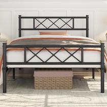 Estructura de Cama Yaheetech Twin de Metal Negra 197x104x89 cm Estructura de Cama Yaheetech Twin de Metal Negra 197x104x89 cm