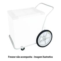 Estrutura carrinho branca para freezer metalfrio nf20