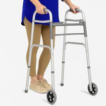 Estrutura de aço dobrável Walker Vive Mobility 14-20 cm de altura