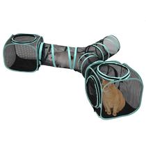 Estrutura de Atividades para Pets Kitty City Túnel Três Vias em Tela Estrutura de Atividades para Pets Kitty City Túnel Três Vias em Tela