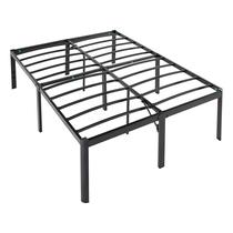 Estrutura de cama Amazon Basics Heavy Duty, antiderrapante, totalmente preta