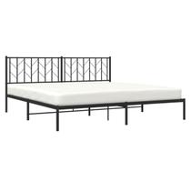 Estrutura de cama de metal VidaXL King Size 207x198x90cm com cabeceira