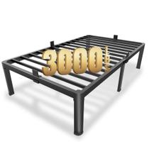 Estrutura de Cama MAF Solteiro 36x95x36 cm de Aço Reforçado