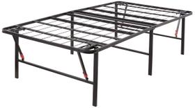 Estrutura de cama plataforma Amazon Basics em metal dobrável tamanho duplo