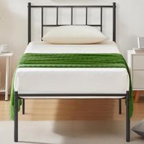 Estrutura de cama VECELO Twin Metal Platform com cabeceira Estrutura de cama VECELO Twin Metal Platform com cabeceira