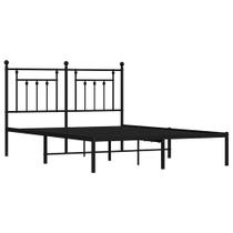 Estrutura de cama VidaXL Black Queen 150x200cm Metal com cabeceira