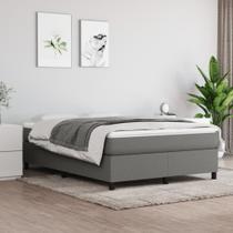 Estrutura de cama VidaXL Double Dark Grey 137x190cm com Box Spring