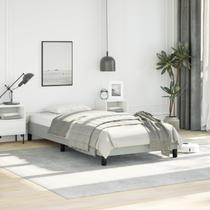 Estrutura de cama vidaXL Twin XL tamanho XL estofada em cinza claro