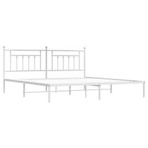 Estrutura de cama VidaXL White King Size 207x198x97 cm Metal