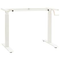 Estrutura de mesa de pé vidaXL com altura ajustável branca