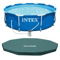Estrutura metálica INTEX de piscina 3m x 76cm com bomba de 1250 L/h