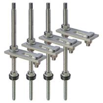 Estrutura Painel Solar Suporte Parafuso Telhado - Kit 4 UN