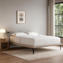 Estrutura Queen para Cama Japonesa Ninho Eiffel Linho Bege