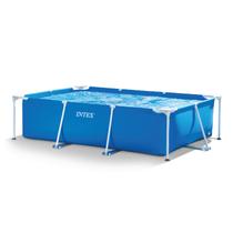 Estrutura retangular Intex para piscina 3m x 2,4m x 75cm azul
