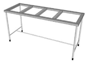 Estrutura Tubular sem tampo Fritomaq 190x60x90cm