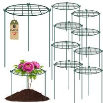 Estruturas de suporte para plantas TTQ 30 x 40 cm, kit com 8 unidades, verde, ferro Estruturas de suporte para plantas TTQ 30 x 40 cm, kit com 8 unidades, verde, ferro