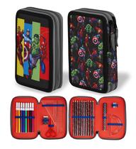 Estuche Escolar Marvel Spiderman con 2 o 3 Compartimientos