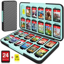 Estuche para Juegos Switch CYKOARMOR para 24 Tarjetas de Juego y 24 Tarjetas Micro SD