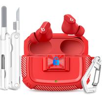 Estuche Protector con Seguro joremx para Beats Studio Buds Plus Rojo