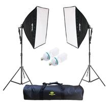 Estúdio de Iluminação Ágata II 50x70cm - 7 peças - 220v Estúdio de Iluminação Ágata II 50x70cm - 7 peças - 220v