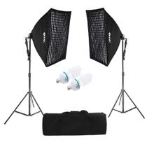 Estúdio de Iluminação Ágata II 50x70cm GRID 7 peças 110v