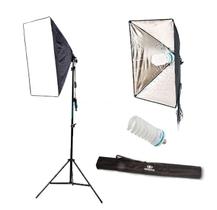 Estúdio de Iluminação Ágata II Softbox 50x70cm 4 peças - 220v Estúdio de Iluminação Ágata II Softbox 50x70cm 4 peças - 220v