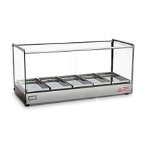 Estufa 0,77m EVR BC 5B Titã - Vidro Reto + Perfil Cinza e 5 Bandejas